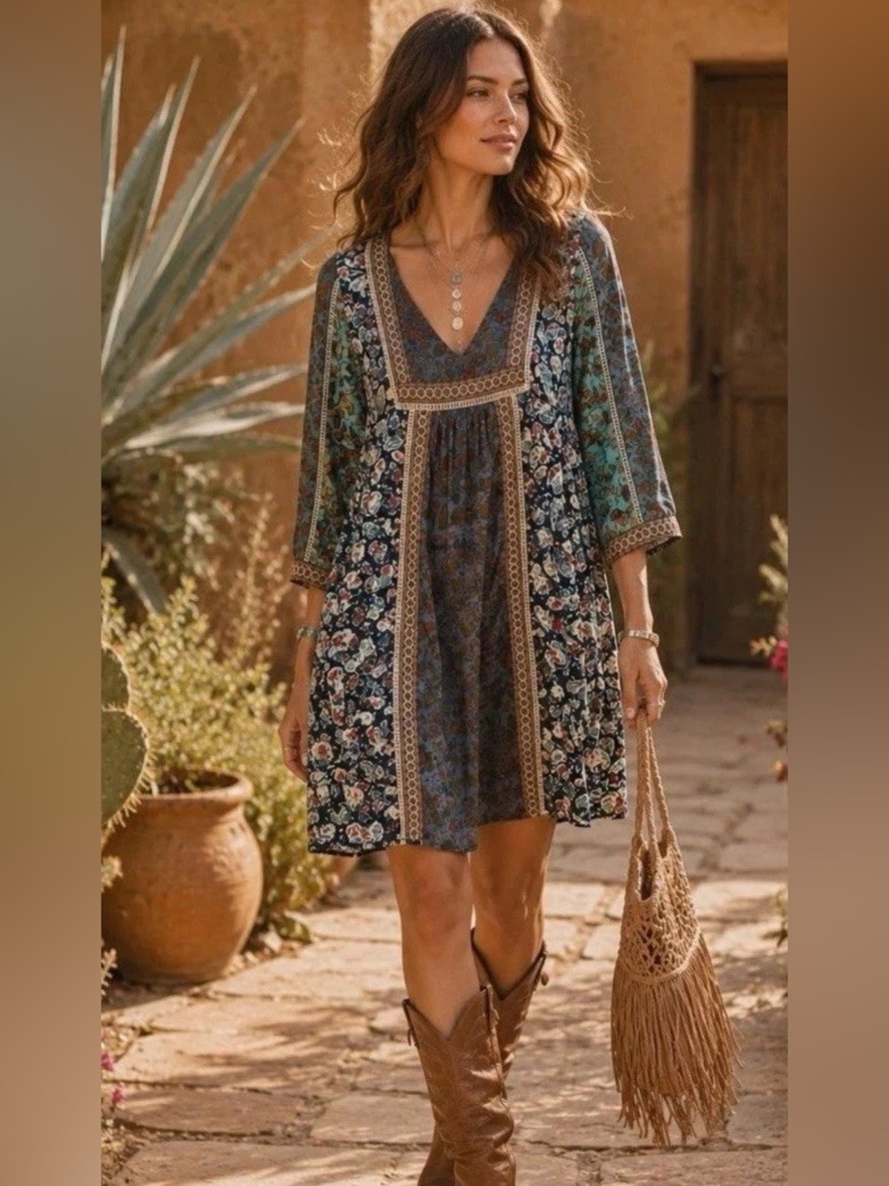 Sundance Everyday Dream Mini Dress Floral Paisley
